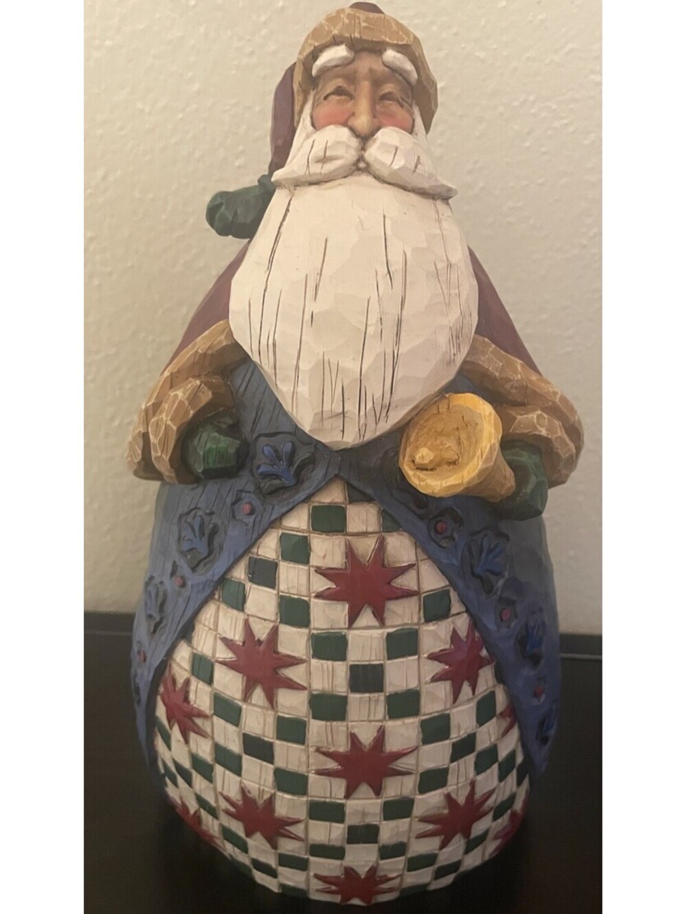 VTG Jim Shore Christmas Bell-Ringing Santa Figurine 9.5” Heartwood Creek - 2002